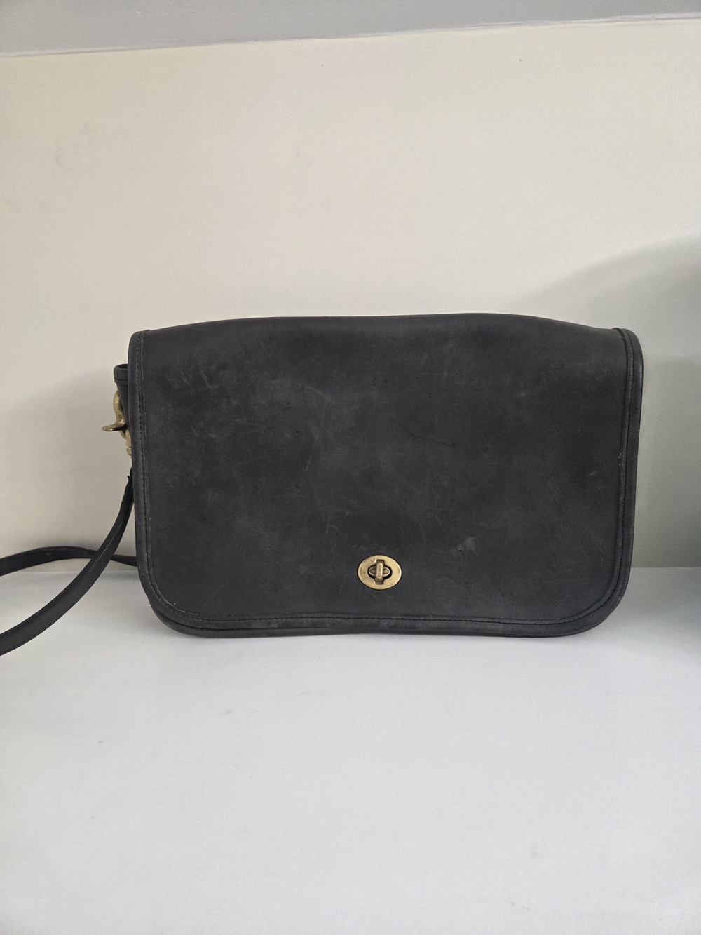Coach NYC Flannel Grey Convertible Clutch